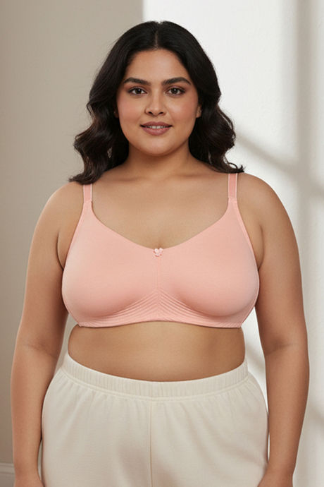 Zivame True Curv Double Layered Non Wired 3/4th Coverage Sag Lift Bra - Peach Pearl — image 2